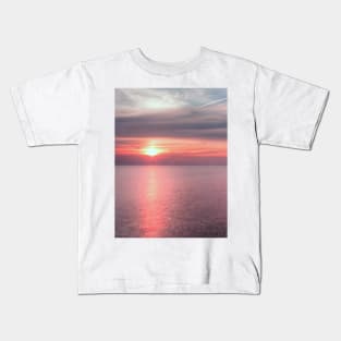 Norfolk summer sunset Kids T-Shirt